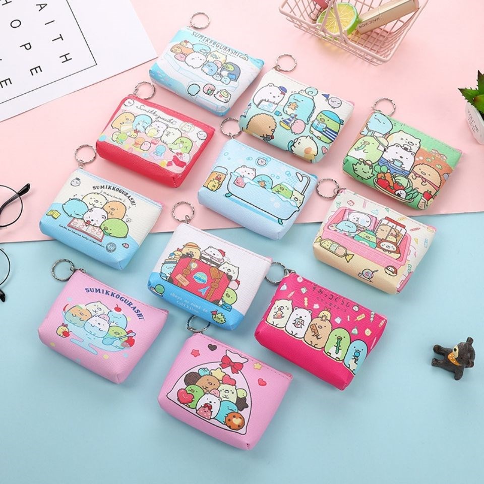 Cartoon Hands With Zero Wallet Woman Little Mini Wallet Coin Bag Card Bag Children Han Version Young Girl Hearts cute