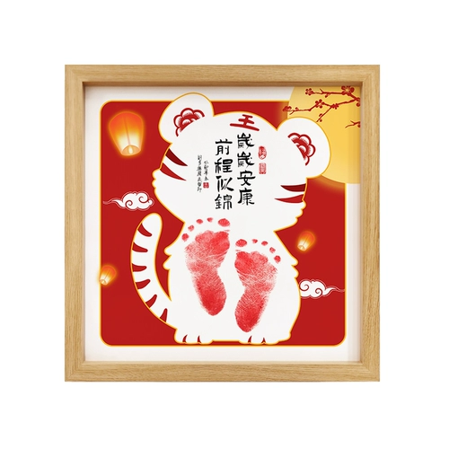 Детские отпечатки рук и ног для новорожденных для младенца, чернильная подушечка, фоторамка, сувенир