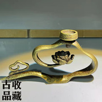 Ancient Play Antique Bronze Ware Collection Bronze back-back incense Incense Stove Pendulum home Bronze Incense Stove dedicated to Fragrant Bronze Incense Holder