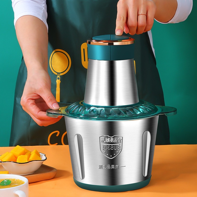 Meat grinder household electric minced meat minced meat stuffing machine automatic mixer multi-functional garlic mashed vegetable cooking machine