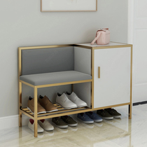 Modern light and luxurious shoes Bench Shoe Cabinet Home Doorway Integrated Sittable Soft Bag Wear and stool door-to-door Multi-functional bench
