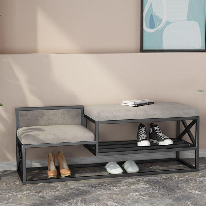 Nordic Light Extravagant Entrance Door Soft Bag Swapped Shoes Cabinet Shoes Cabinet Integrated Home Doorway Xuan Guan Wear Footstool Can Sit On A Primary And Secondary Stool