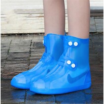Silicone rain shoe cover female summer waterproof Student Non-slip thick wear-resistant rain cover waterproof shoes Childrens rain boots cover male