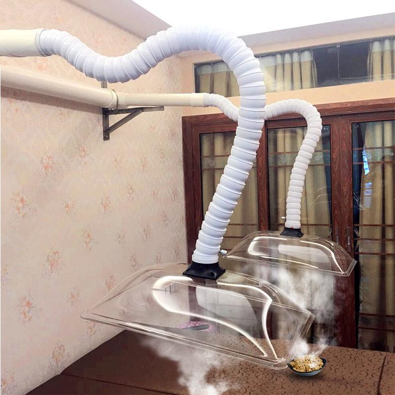 Moxibustion smoke exhaust system universal smoke pipe transparent cover household mobile moxa filter equipment smoke purifier