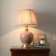 Crystal Glaze Ceramic Table Lamp Bedroom Bedside Lamp American Style Table Lamp Wedding Pink Table Lamp Girl's Living Room Table Lamp Simple
