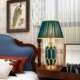 Luxurious High-End Ceramic Table Lamp in a Beautiful Style, Simple and Creative, Suitable for Bedroom Bedside, European-Style Villa, Hotel Lobby, and Clubhouse