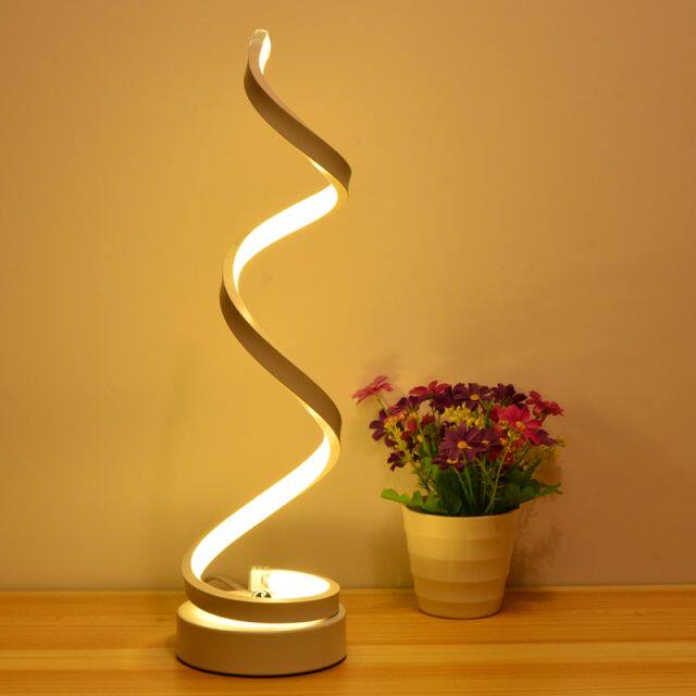 Minimalist Nordic Led Desk Lamp for Bedroom Bedside, Office Study Desk, Creative and Artistic Design