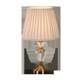 Modern Fashionable Crystal Table Lamp Bedroom Bedside Room Beige Pleated Fabric Decorative Lighting Beauty Salon Table Lamp