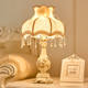 Retro style bedroom table lamp, warm and romantic light, wedding room, girl Internet celebrity, European style bedside