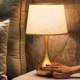 American-Style Bedroom Bedside Lamp, Light Luxury Table Lamp, Romantic Post-Modern Touch Nordic Master Bedroom Sensor-Type Dimmable Table Lamp