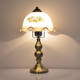 European-Style Retro Table Lamp for Bedroom Bedside, American Country Style, Old Shanghai Vintage, Antique Nostalgic, Remote Control Dimming