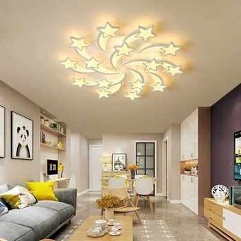 Modern Minimalist Household Led Ceiling Light, Meteor Living Room Light, Smart Voice-Controlled Children's Room Creative Bedroom Lighting