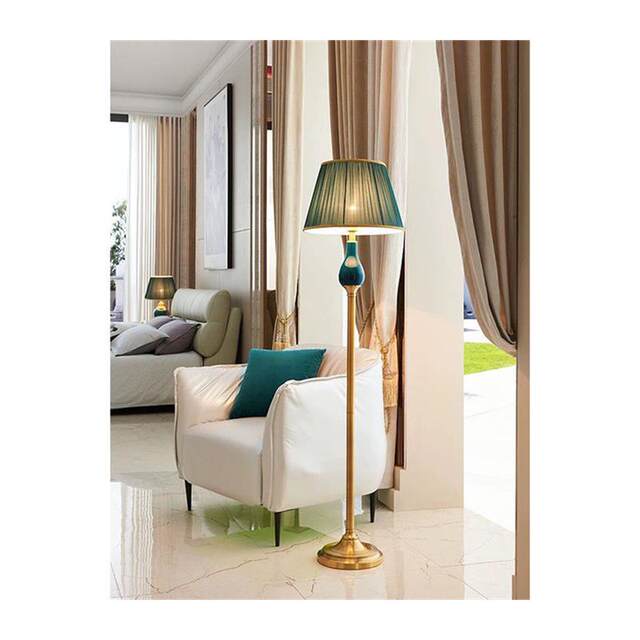 American Retro Living Room Floor Lamp, Nordic Simple Style Villa Dining Room Bedroom Decoration, Cozy Bedside Standing Lamp