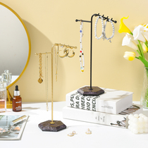 Iron jewelry rack powder room dressing table necklace earrings earrings jewelry storage rack jewelry display rack