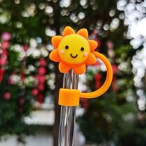 Straw dust cap dust straw cap Net red straw cover with 8mm food grade straw dust cover ins milk tea straw