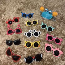 Childrens sunglasses 1 year old girl baby sunglasses cartoon glasses summer sunshade anti ultraviolet children cute glasses