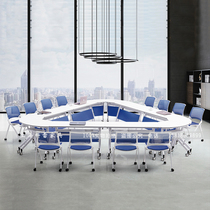 Customize the new folding table bar Removable Splicing Mechanism Strip Oval Meeting Table Chairs Combined Training Table
