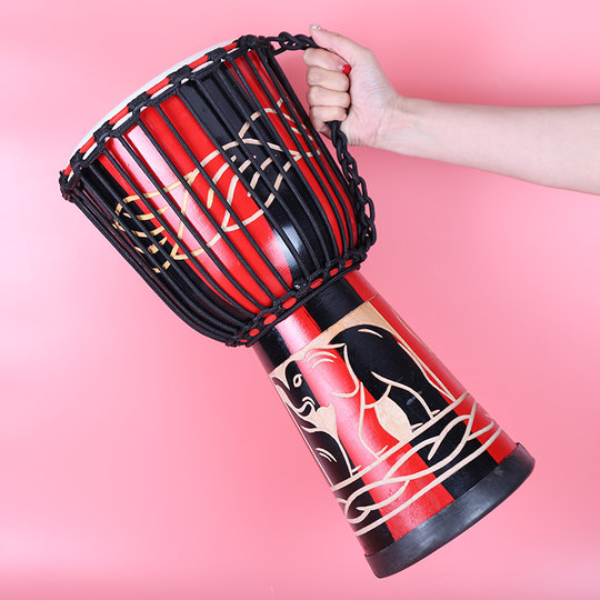 Lijiang African Drum 8-Inch 10-Inch 12inch 13inch Children's Kindergarten Primary School Student Adult Special Hand Drum Instrument