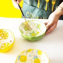Household Japanese-style hand-painted creative personality ceramic bowl