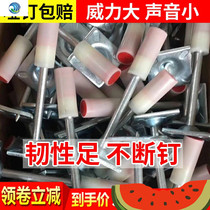 Ceiling Integrated Spike Nail Stainless Steel Silenced Nail Shooting Nail Gun Carpenter U Type Nail 8m10m Tube Snap Nail