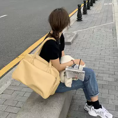 Portable bag strong and durable with zipper large capacity short-distance business trip travel shoulder bag female 2020 autumn and winter new