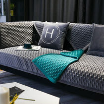 New light luxury Nordic leather sofa cushion cover four seasons universal simple modern non-slip living room fashion high-end cushion