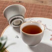 Japanese tea cup Simple translucent ceramic single cup thin tire Kung Fu small teacup Household ash master cup tea lamp