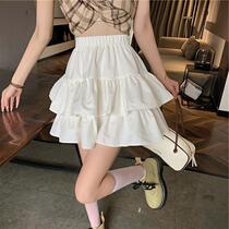 Summer Korean version 2021 new high waist display slim small sub minus age cake skirt half body dress skirt student tide