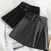 College Wind Teenage Girl Chic Korean Ensemble High Waist Short Skirt Display Slim Anti optics Hundred Pleats Half Body Dress