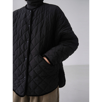 Mouther oxygen black magiger can be cool and elegant light and warm windproof sleeves rhomboid quilted small cotton clog