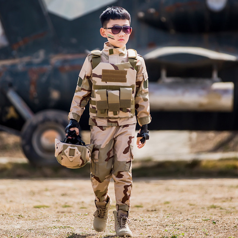 Children's camouflage suit boy summer training camp development training