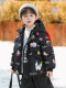 Boys' Red down Jacket Winter Clothing Ultraman Children's White Duck down Warm Coat 2025 New Model Little Boys' Cotton Coat