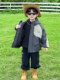 Boys' Padded Jacket Autumn and Winter 2025 Children's Fashionable Three-In-One Jacket for Boys Thickened Windproof Jacket