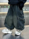 Boys' Fleece-Lined Pants Autumn and Winter 2025 New Children's Fleece-Lined Jeans Boys' Thickened Warm Cargo Pants