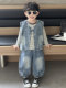 Boys' Spring Denim Suit 2026 New Cool and Handsome Little Boy Vest Pants Three-Piece Set Kidsren's Spring Clothes