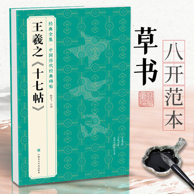 经典全集 王羲之《十七帖》中国历代碑帖精粹译文简体注释东晋草书毛笔字帖书法成人学生临摹帖练古帖练字中国美院出版社 杨建飞