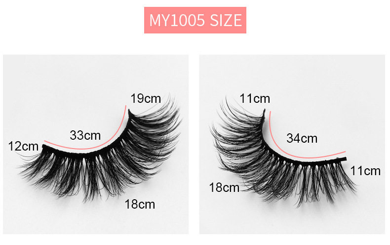 LOMO камера 10 pairs 8d mink hair natural curl thick false eyelashes