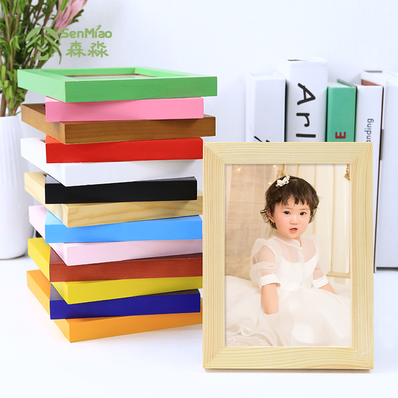 Solid Wood Photo Frame for Tabletop or Wall Hanging 8Cm*12X10×15X17 20 25 30 29 40 cm