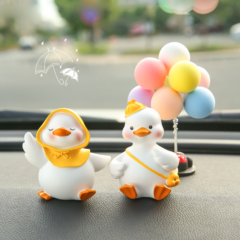 Car Pendulum Piece Creativity Cute Little Yellow Duck Goddess On-board Internet Red In-car Accessories Control Desk Upscale Decorative Items