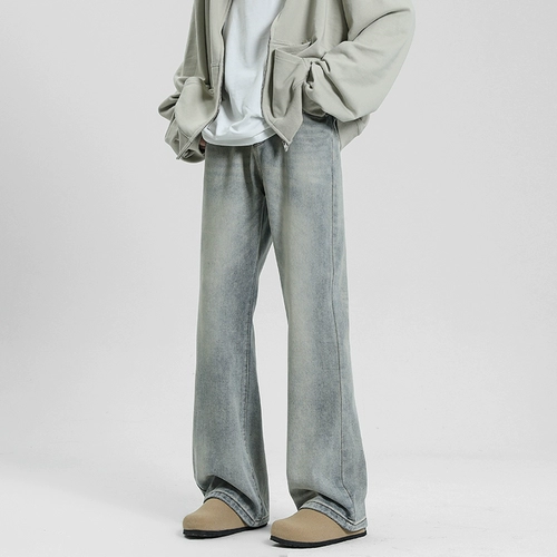 BWKA Ретро джинсы, летние штаны, в американском стиле, свободный прямой крой