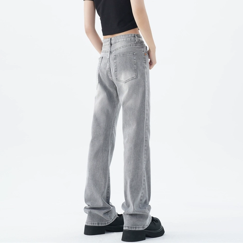 BWKA Джинсы, осенние штаны, в американском стиле, свободный прямой крой