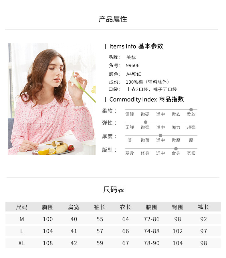 Bộ đồ ngủ cotton dài tay 2018 tiêu chuẩn của Mỹ mới dành cho nữ có thể mặc bên ngoài nhà mùa đông và cotton mùa thu bộ đồ mặc nhà