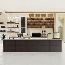 Coffee shop cashier retro industrial style bar bar simple modern milk tea shop corner company front desk customization