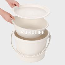 To Things Living Bucket Stool Thickened SITTING HAND HOME STORAGE LAUNDRY BUCKET WITH LID WASHBASIN SUIT THREE SETS