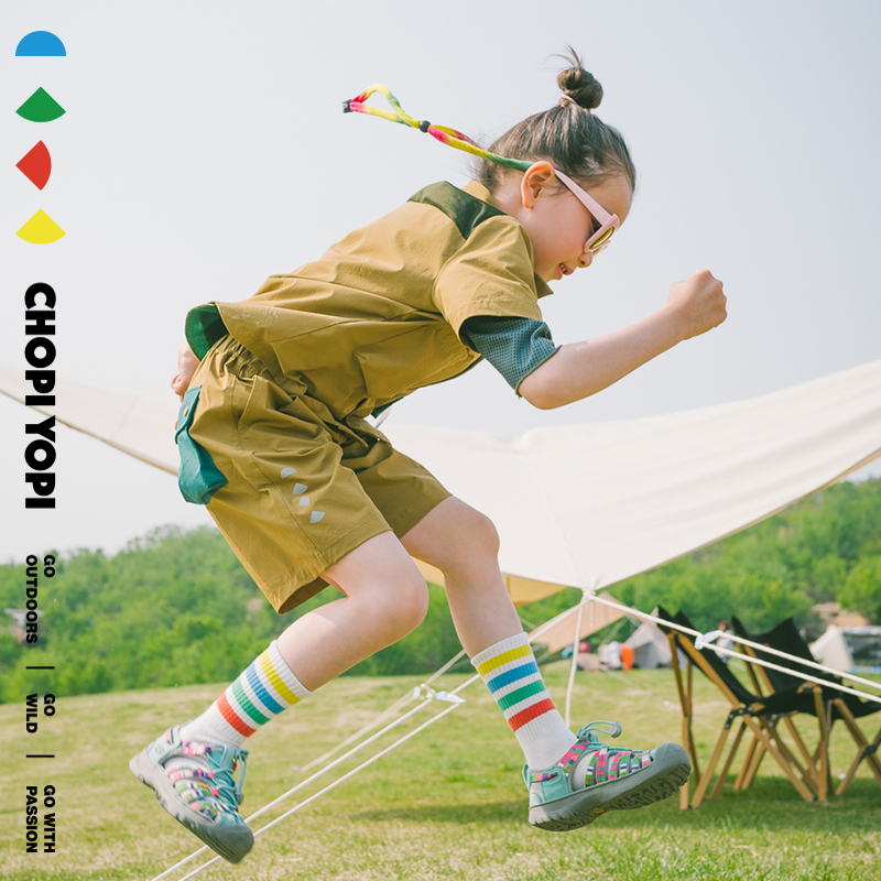 chopiyopi child clothing children tooling shorts Summer new CUHK Outdoor Camping Sports 50% Pants