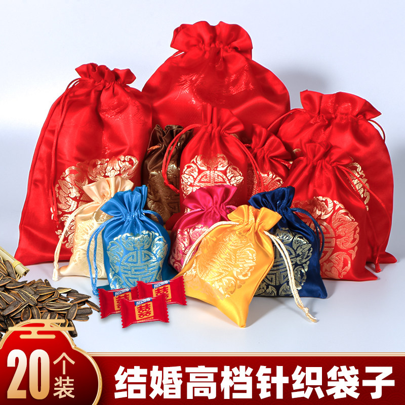 High-end wedding dragon pattern thickened candy bag wedding shoes gift wedding with spirit-shifting gnome social dignity abuse