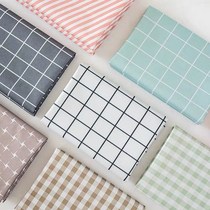 Nordic tablecloth waterproof anti-scald anti-oil wash-free plastic tablecloth plaid tablecloth coffee table cloth PEVA cover cloth table mat