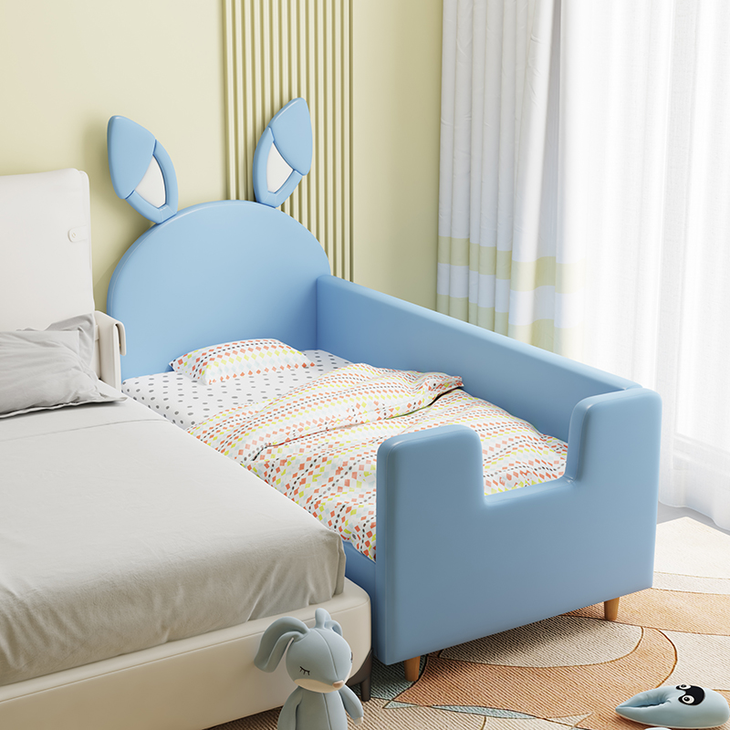 Splicing Children Bed Linen Crib Large Bed Boy Bed Widening Bed Edge With Guardrails Anticollision Bed Surround Soft Bag Customisation