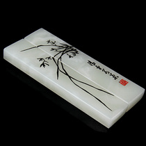 Melan Bamboo Jade National Wind Town Ruler Town Paper Press Paper Home Book House Decoration Pendulum to lead the elders gift box dress