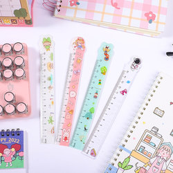 Cute cartoon ruler student painting drawing stationery supplies ruler measuring ruler school activity prize gift